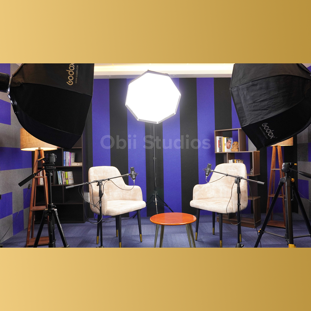 Tan Accent Chair + Bookshelf Setup