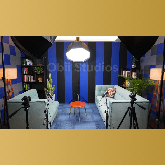 Aqua L-Sectional + Dual Backdrop Setup