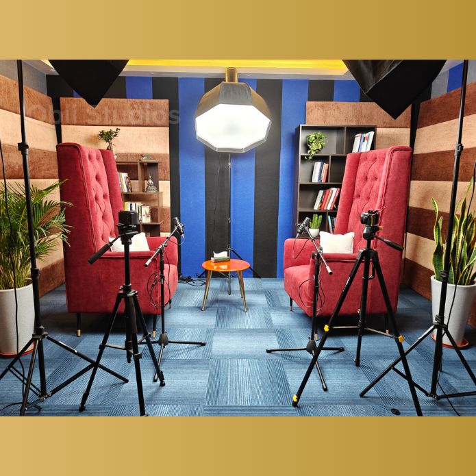 Crimson Wingback + Multi-Stripe Background